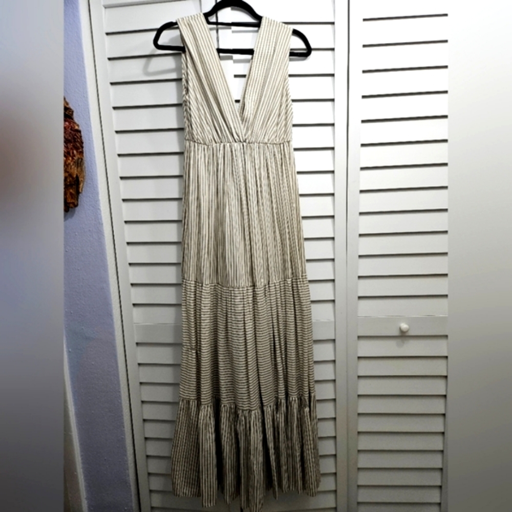 NWT Moutaki Stripped Maxi Dress S/M